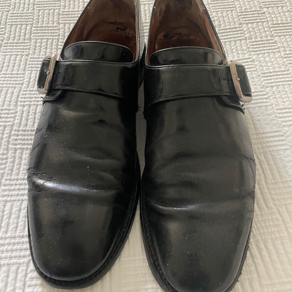 Church's Mens Monk Strap Oxford dress shoes, black